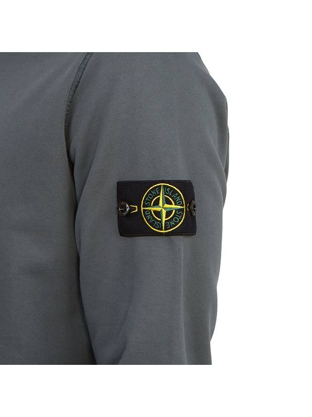 Compass Patch Crew Neck Sweatshirt Grey - STONE ISLAND - BALAAN 9