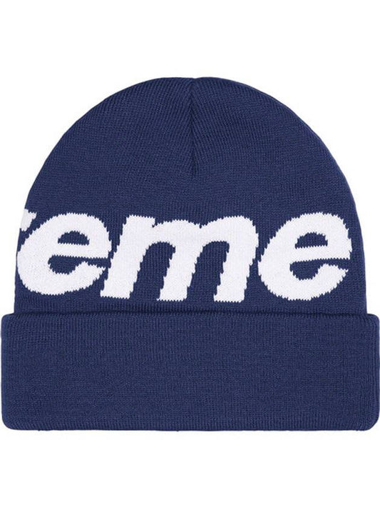 Big Logo Beanie Navy - SUPREME - BALAAN 2