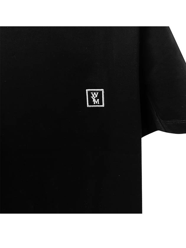 Cotton Back Logo Short Sleeve T-Shirt Black - WOOYOUNGMI - BALAAN 6