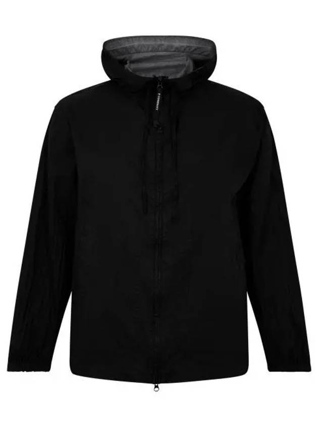 Light Microweave Laminated Overshirt Hooded Jacket Black - CP COMPANY - BALAAN 2