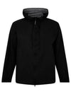 Light Microweave Laminated Overshirt Hooded Jacket Black - CP COMPANY - BALAAN 2