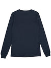 Logo Long Sleeve T-Shirt Navy - MARNI - BALAAN 3