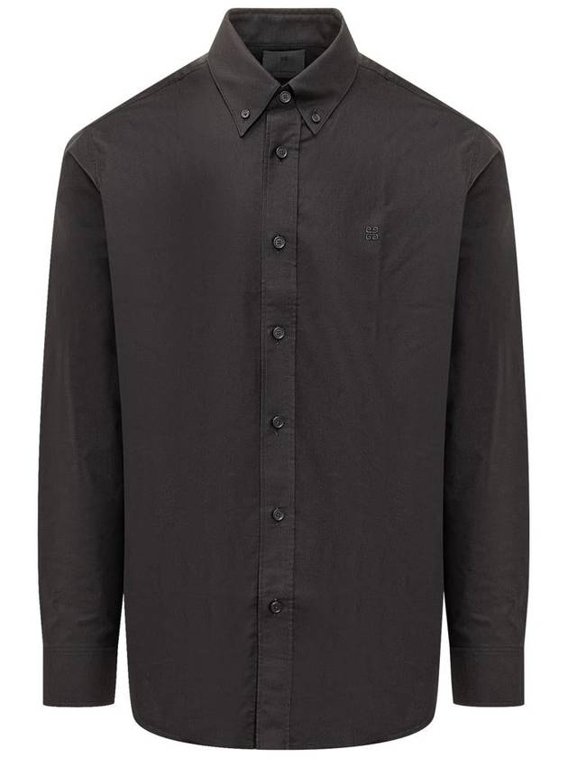 4G Embroidered Long Sleeve Shirt Black - GIVENCHY - BALAAN 2