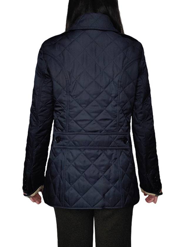 New Frankby Quilted Jacket Navy - BURBERRY - BALAAN 7