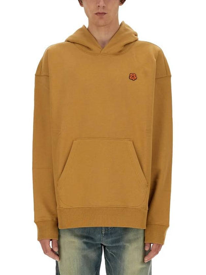 Boke Flower Oversized Hoodie Dark Caramel - KENZO - BALAAN 2