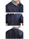 Denim Cotton Short Sleeve Shirt Navy - Nº 21 - BALAAN 5