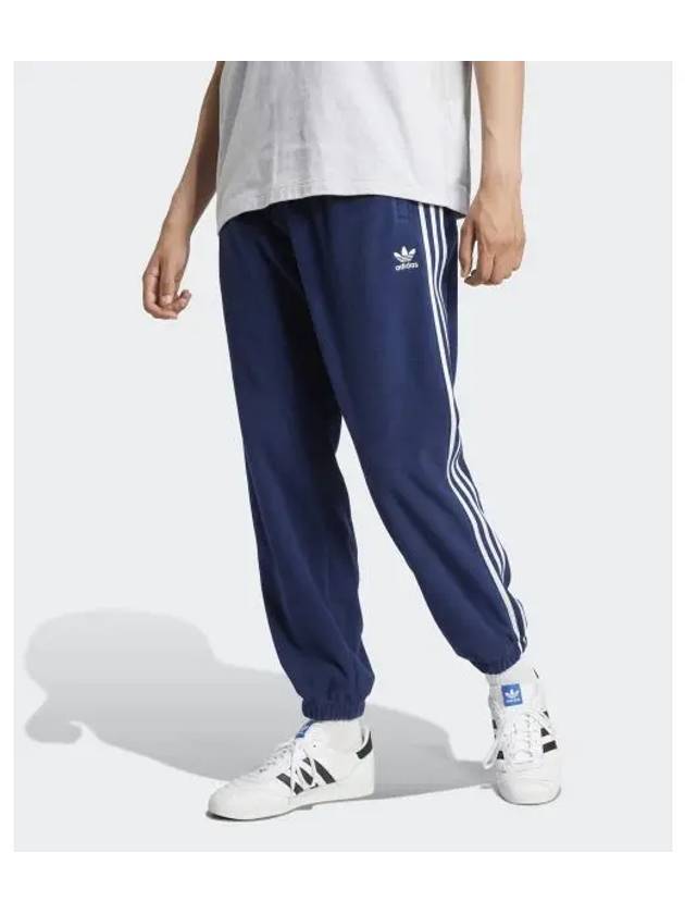 adidas 3S Fleece Sweatpants Navy IZ2489 - ADIDAS - BALAAN 2