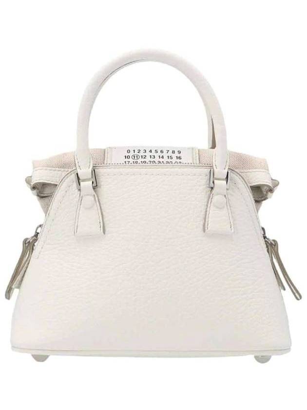 5AC Classique Micro Tote Bag White - MAISON MARGIELA - BALAAN 1