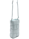 Cassette Intrecciato Mini Cross Bag Light Blue - BOTTEGA VENETA - BALAAN 4