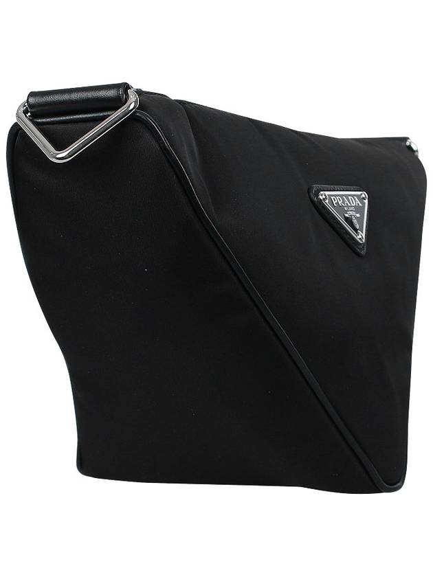 Triangle Logo Re-Nylon Cross Bag Black - PRADA - BALAAN 5