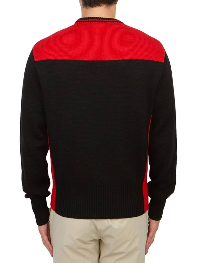 Ferragamo Men s Knit 12 2167 NERO RED 0765669 - SALVATORE FERRAGAMO - BALAAN 3