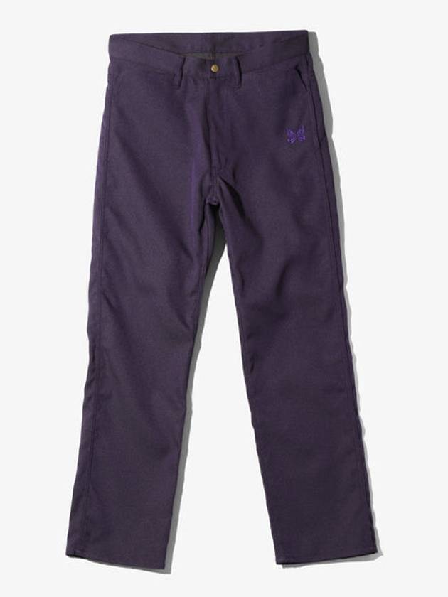 Poly Twill Straight Pants Purple - NEEDLES - BALAAN 2