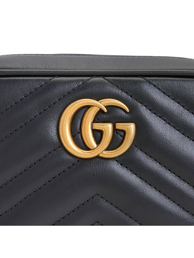 GG Marmont Zip Top Matelasse Mini Cross Bag Black - GUCCI - BALAAN 9