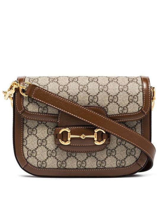 Horsebit 1955 GG Supreme Canvas Mini Bag Beige Ebony - GUCCI - BALAAN 2