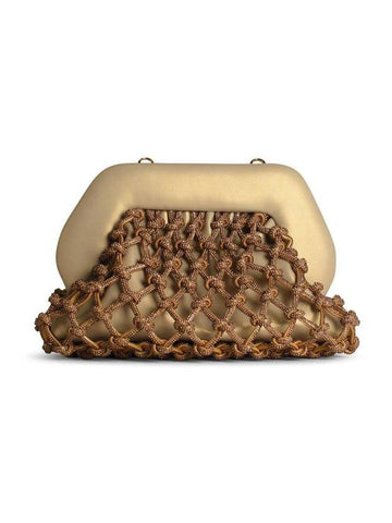 Themoirè 'Tia Knot Strass' Gold Vegan Leather Bag - THE MOIRE - BALAAN 1