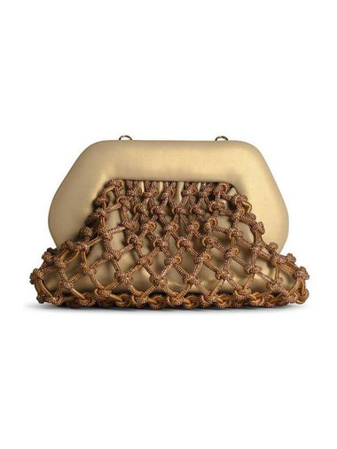 Themoirè 'Tia Knot Strass' Gold Vegan Leather Bag - THE MOIRE - BALAAN 1