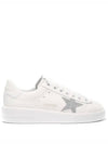 Pure Star Glitter Silver Low Top Sneakers White - GOLDEN GOOSE - BALAAN 3