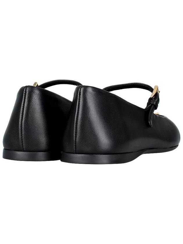Nappa Leather Ballerinas Shoes Black - PRADA - BALAAN 6