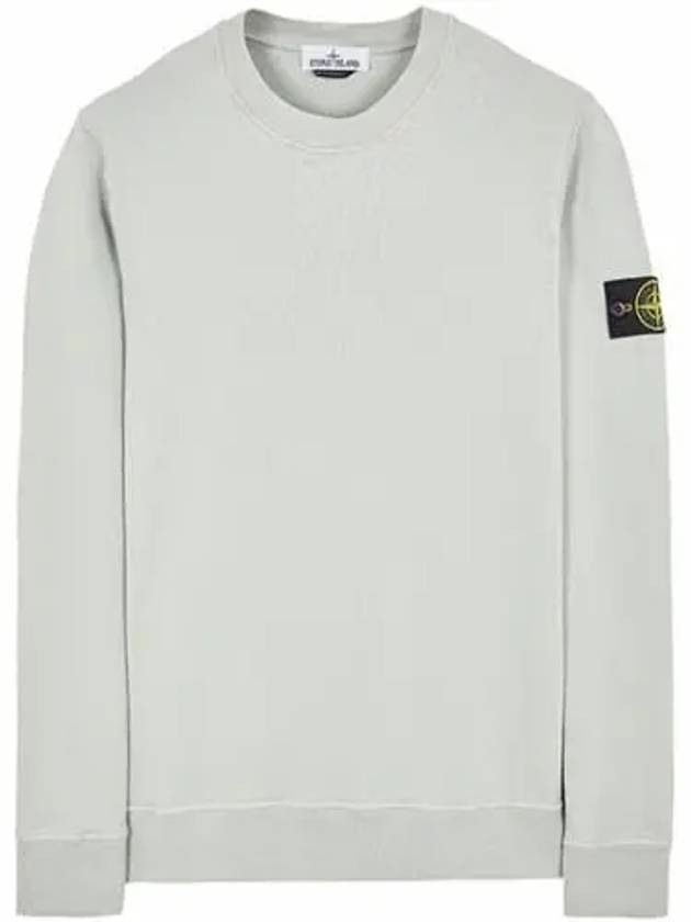 Wappen Patch Crew Neck Sweatshirt Pearly Grey - STONE ISLAND - BALAAN 2