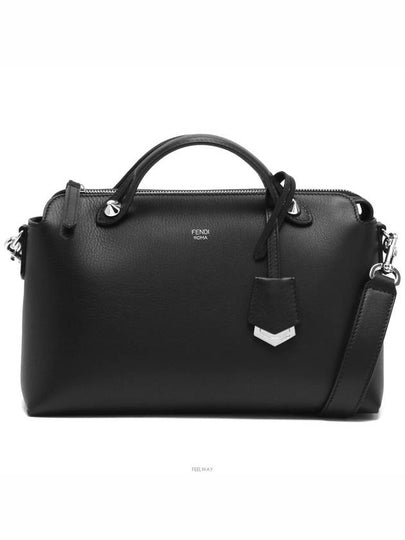 By The Way Boston Leather Medium Tote Bag Black - FENDI - BALAAN 2