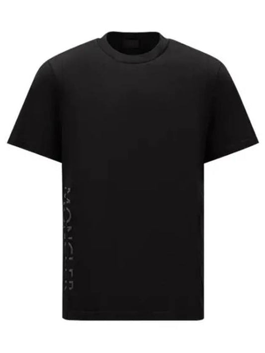 side logo print short sleeve t-shirt black - MONCLER - BALAAN 2