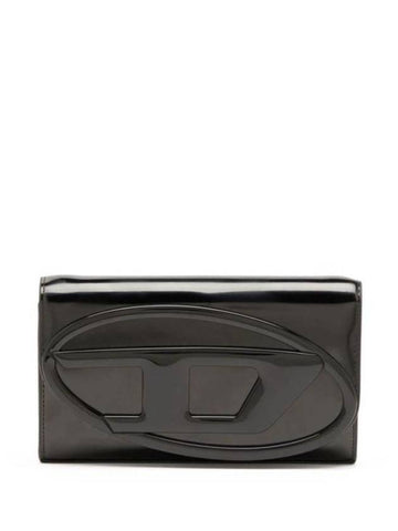 1DR Strap Leather Long Wallet Black - DIESEL - BALAAN 1