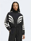 Atlanta Cut Line Loose Nylon Track Jacket Black - ADIDAS - BALAAN 2