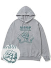 Punchline Jade Green Overfit Hoodie Gray - MONSTER REPUBLIC - BALAAN 1