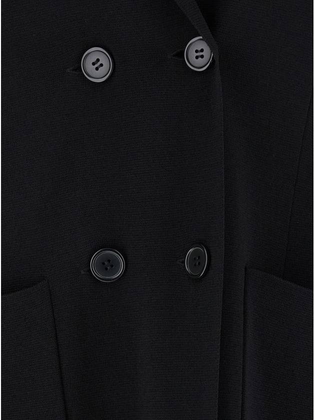 Black Long Jacket With Classic Lapels In Viscose Blend Woman - P.A.R.O.S.H. - BALAAN 3