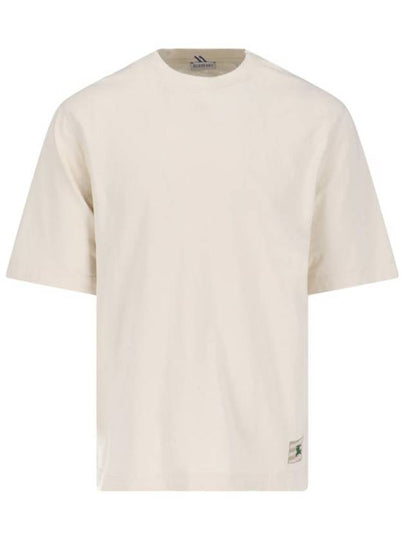 Cotton Short Sleeve T-Shirt Ivory - BURBERRY - BALAAN 2