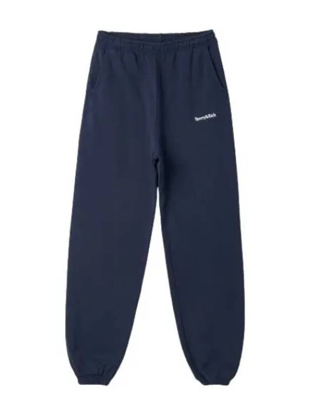 Logo Jogger Pants Navy - SPORTY & RICH - BALAAN 1