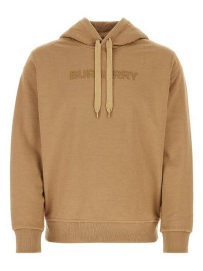 Logo Print Hoodie Camel - BURBERRY - BALAAN 2