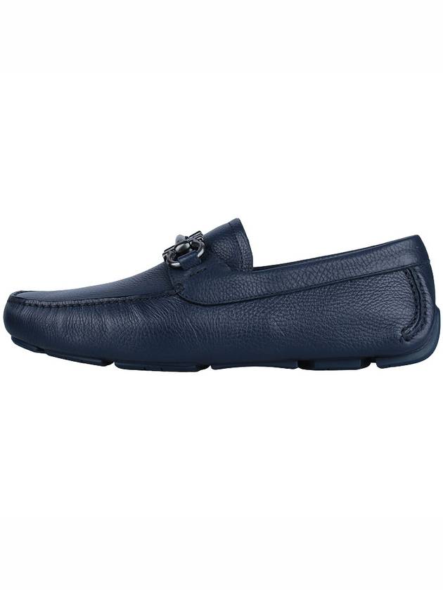 Gancini Ornament Driving Shoes Navy - SALVATORE FERRAGAMO - BALAAN 4