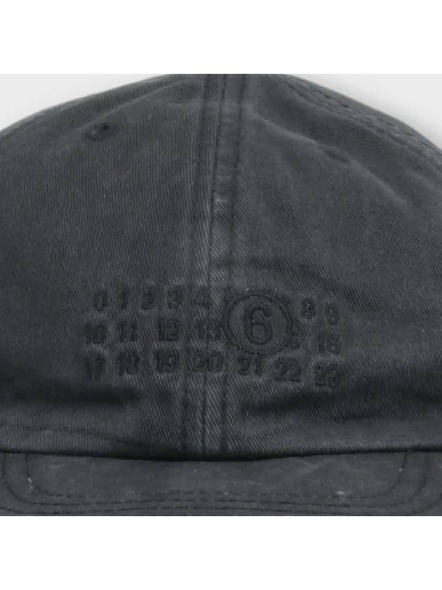 Signature Number Embroidered Ball Cap Black - MAISON MARGIELA - BALAAN 6