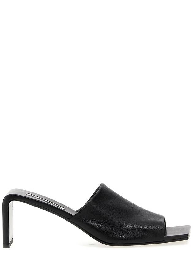 Square Open Toe Leather Sandals J15WP0124P6598 - JIL SANDER - BALAAN 2