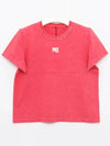 Rubber Rise Logo Short Sleeve T-Shirt Cherry - ALEXANDER WANG - BALAAN 3