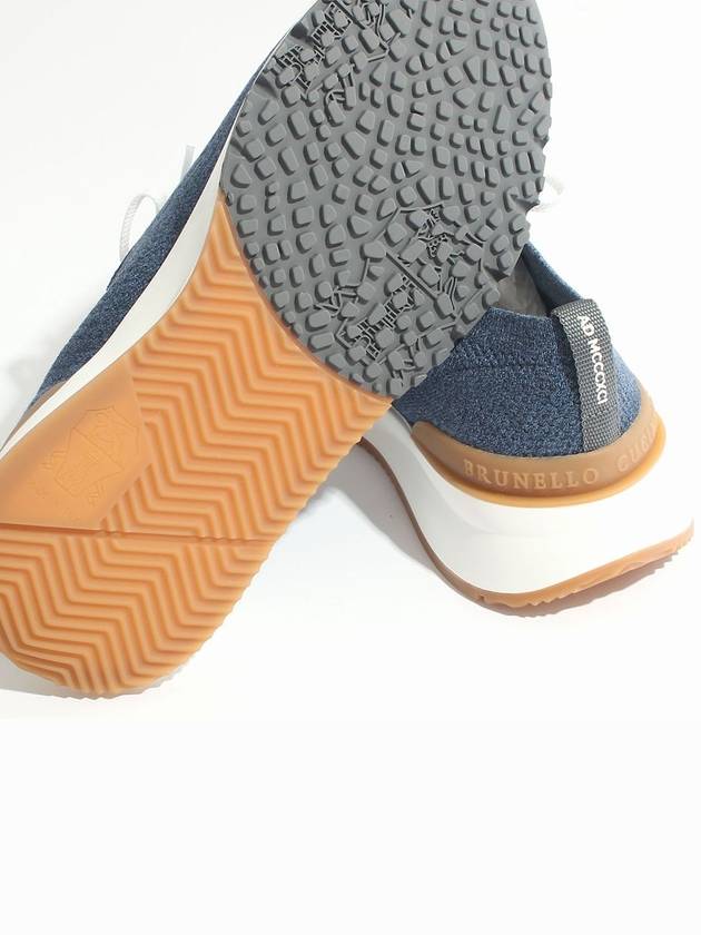 Knit Running Sneakers Blue - BRUNELLO CUCINELLI - BALAAN 6