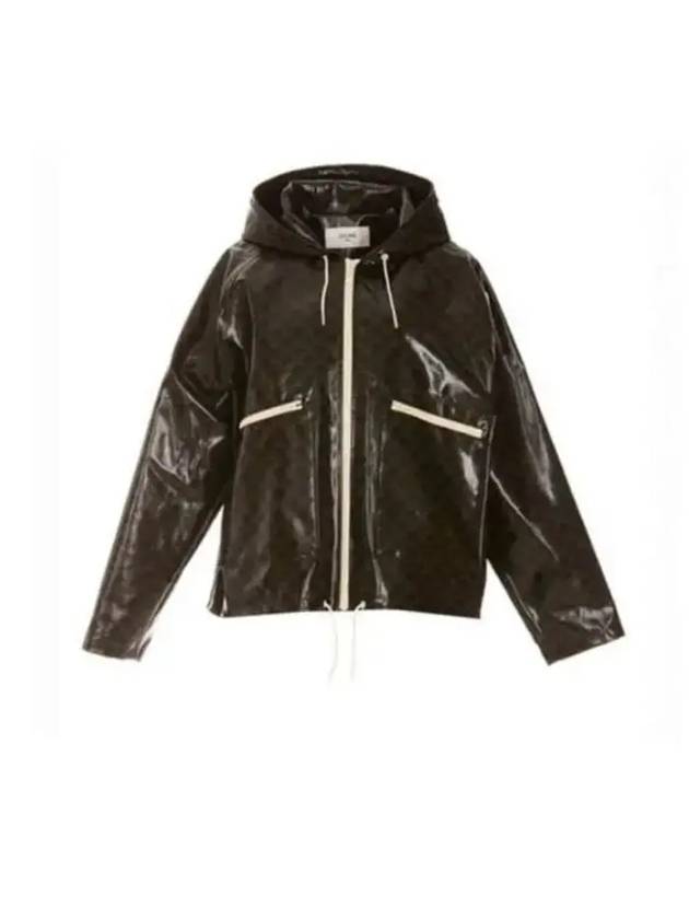 Triomphe Hooded Jacket Brown - CELINE - BALAAN 1