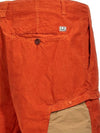 Lens Wappen Cotton Shorts Orange - CP COMPANY - BALAAN 4