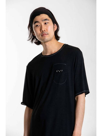 Men's Hidden Face Short Sleeve T-Shirt Black - WHYSOCEREALZ - BALAAN 2