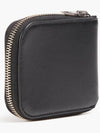 Women s Logo Zipper Travel Leather Card Wallet Black - ACNE STUDIOS - BALAAN 3