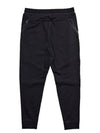 Diagonal Raised Fleece Zipped Track Pants Black - CP COMPANY - BALAAN 4