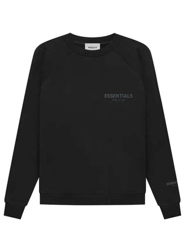 Essentials Summer Core Logo Sweatshirt Black - FEAR OF GOD - BALAAN 1