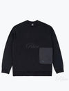 Men's Hybrid Pocket Crew Neck Sweatshirt Black - THE NORTH FACE - BALAAN 2