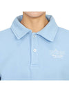 Print Cotton Long Sleeve PK Shirt Blue - SPORTY & RICH - BALAAN 7