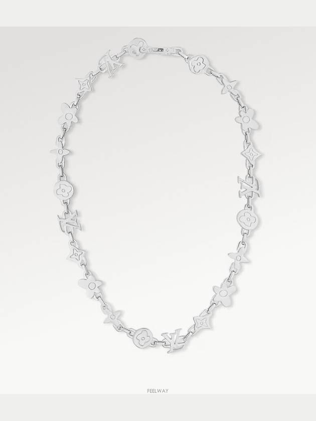 Monogram Craggy Necklace Silver - LOUIS VUITTON - BALAAN 2