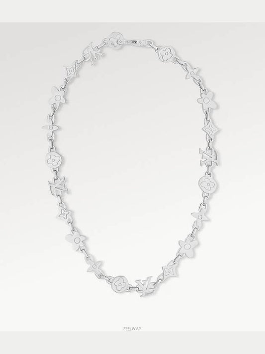 Monogram Craggy Necklace Silver - LOUIS VUITTON - BALAAN 2