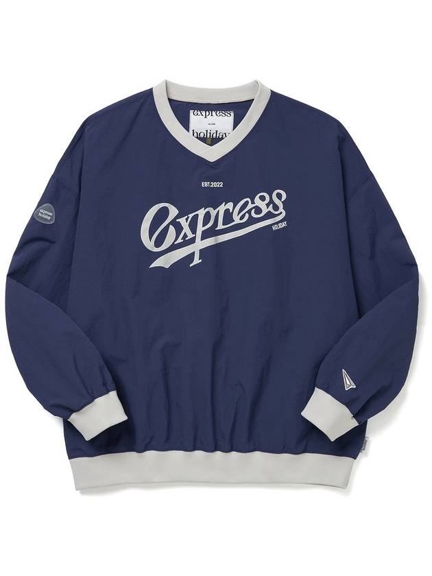 Authentic Nylon Pullover Sweatshirt Navy - EXPRESSHOLIDAY - BALAAN 2