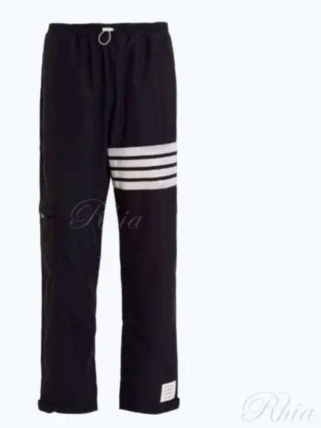 Men's Military Ripstop Mesh 4 Bar Track Pants Navy - THOM BROWNE - BALAAN 2