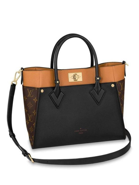 On My Side MM Noir Tote Bag - LOUIS VUITTON - BALAAN 1